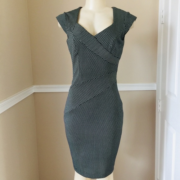  LIKE NEW Gorgeous Retro Looking Scuba  Dress - Picture 1 of 4